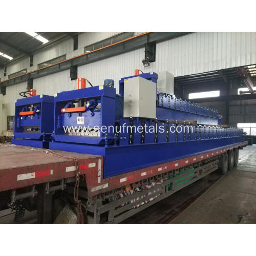 Double layer roof panel roll forming machine